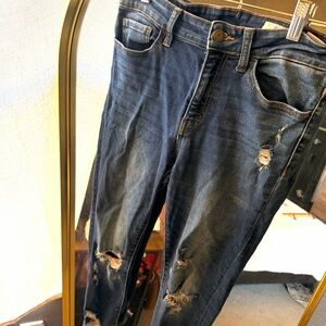 Bridge by gly dark wash Distressed Blue Jeans